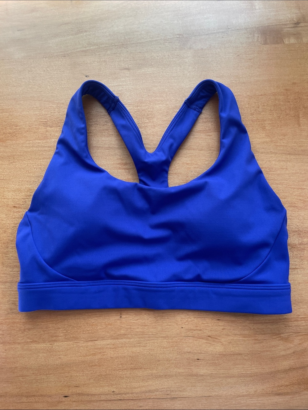 Athleta Ultimate Bra Cobalt Blue Racerback Sports Bra Size Small